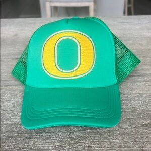 Mens green and yellow custom patch hat